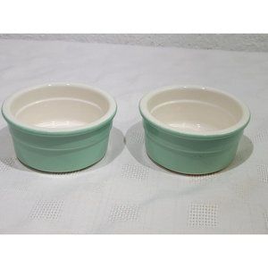 Cermer Ramekins Pair 2 Mint Green Bakeware Custard Cups